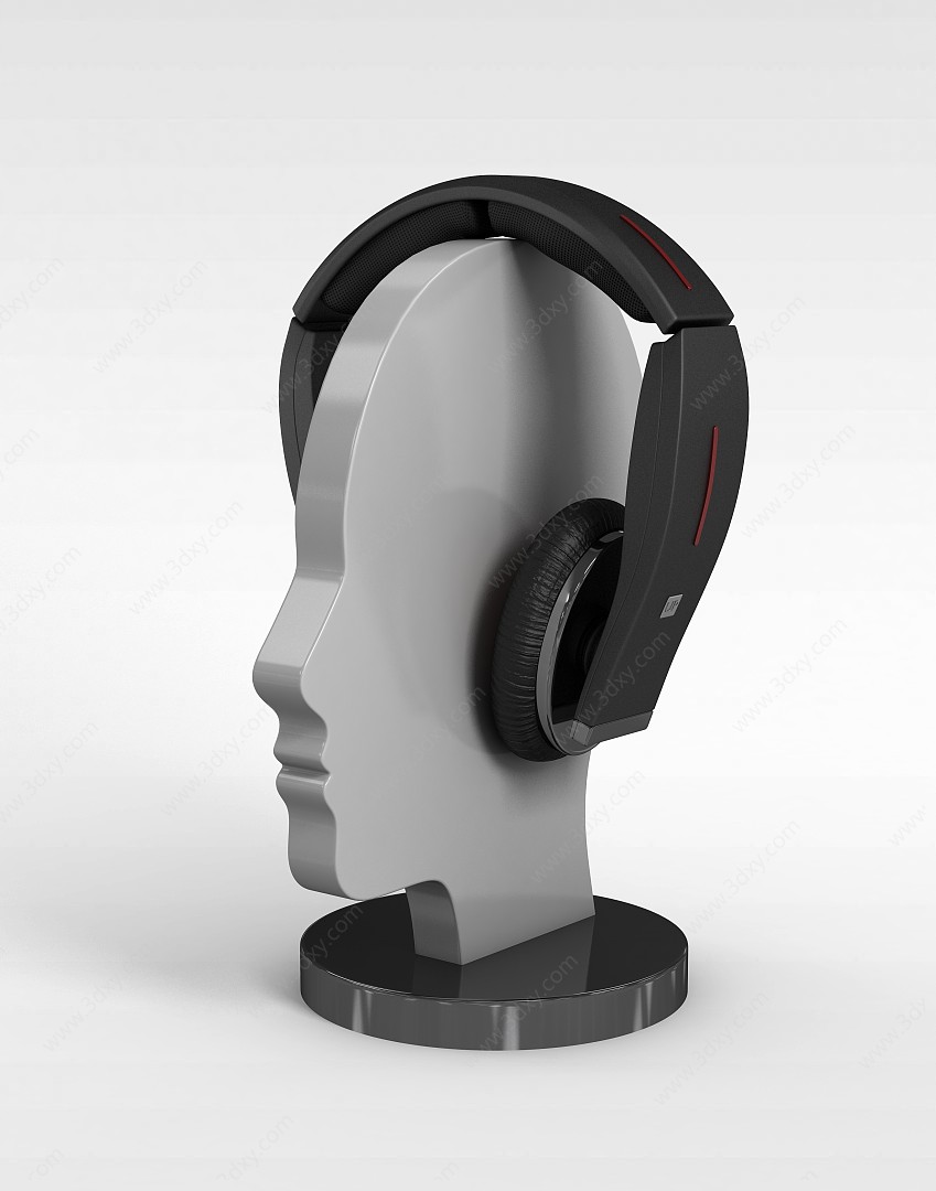 包耳式耳机3D模型