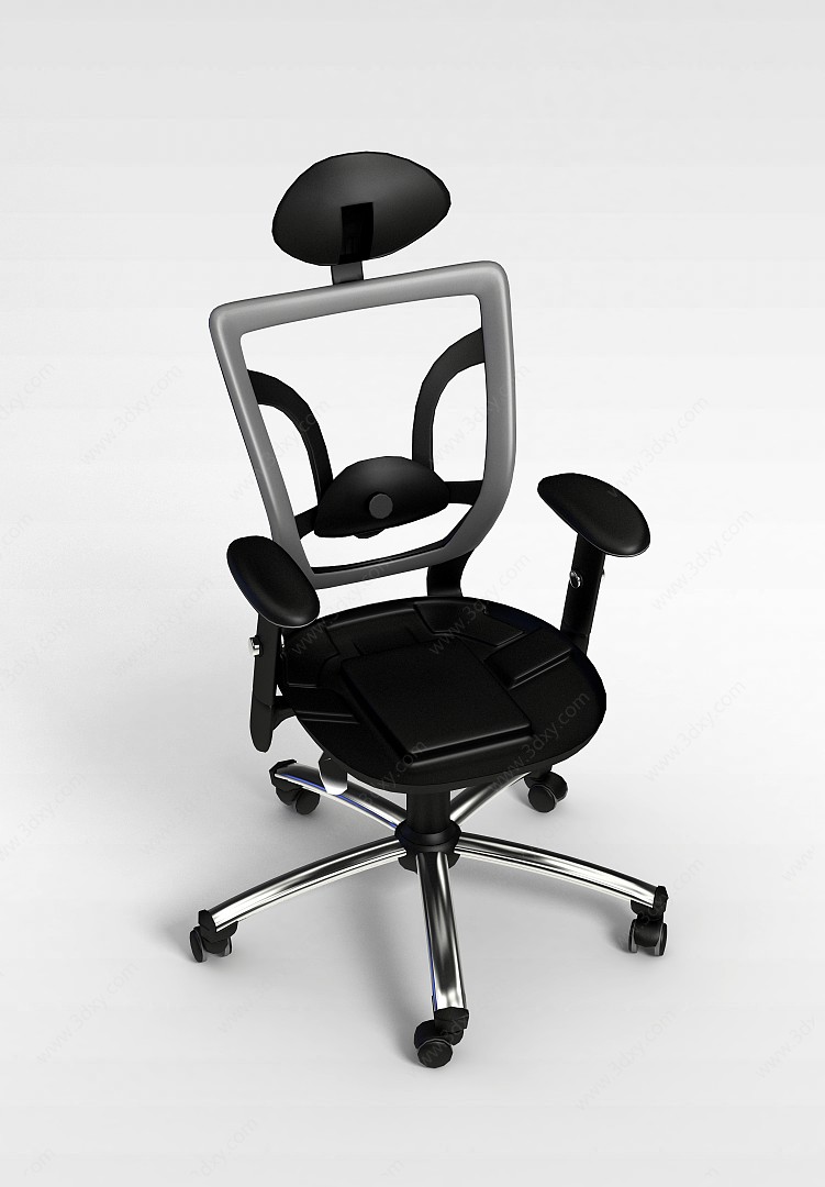 升降旋转椅3D模型