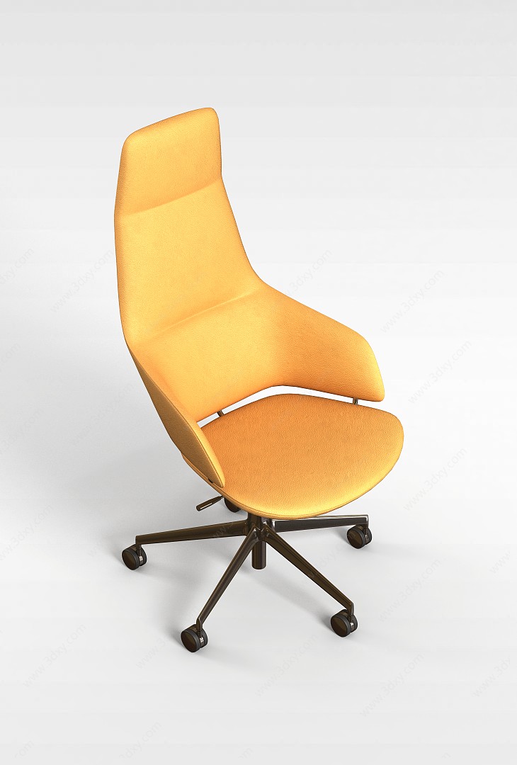 橘色转椅3D模型