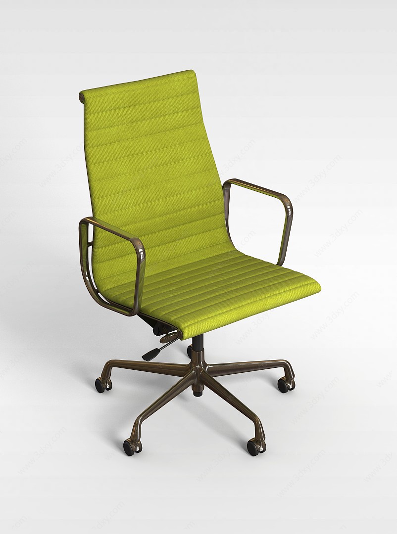 绿色单人椅子3D模型