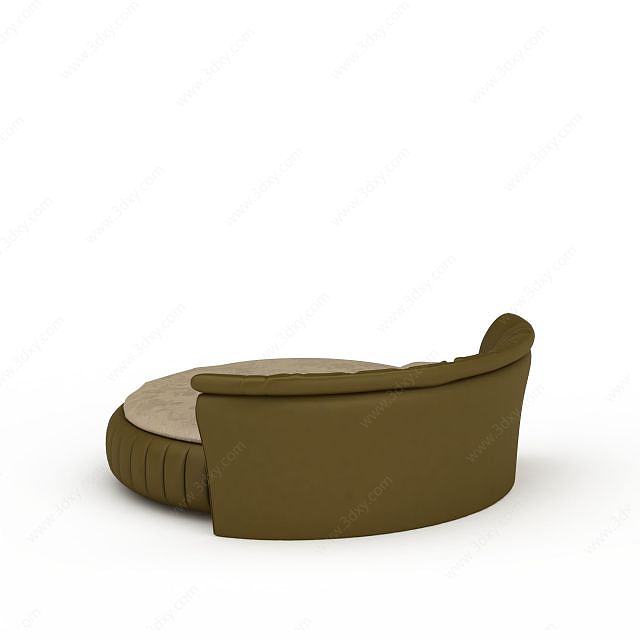 绿色沙发床3D模型