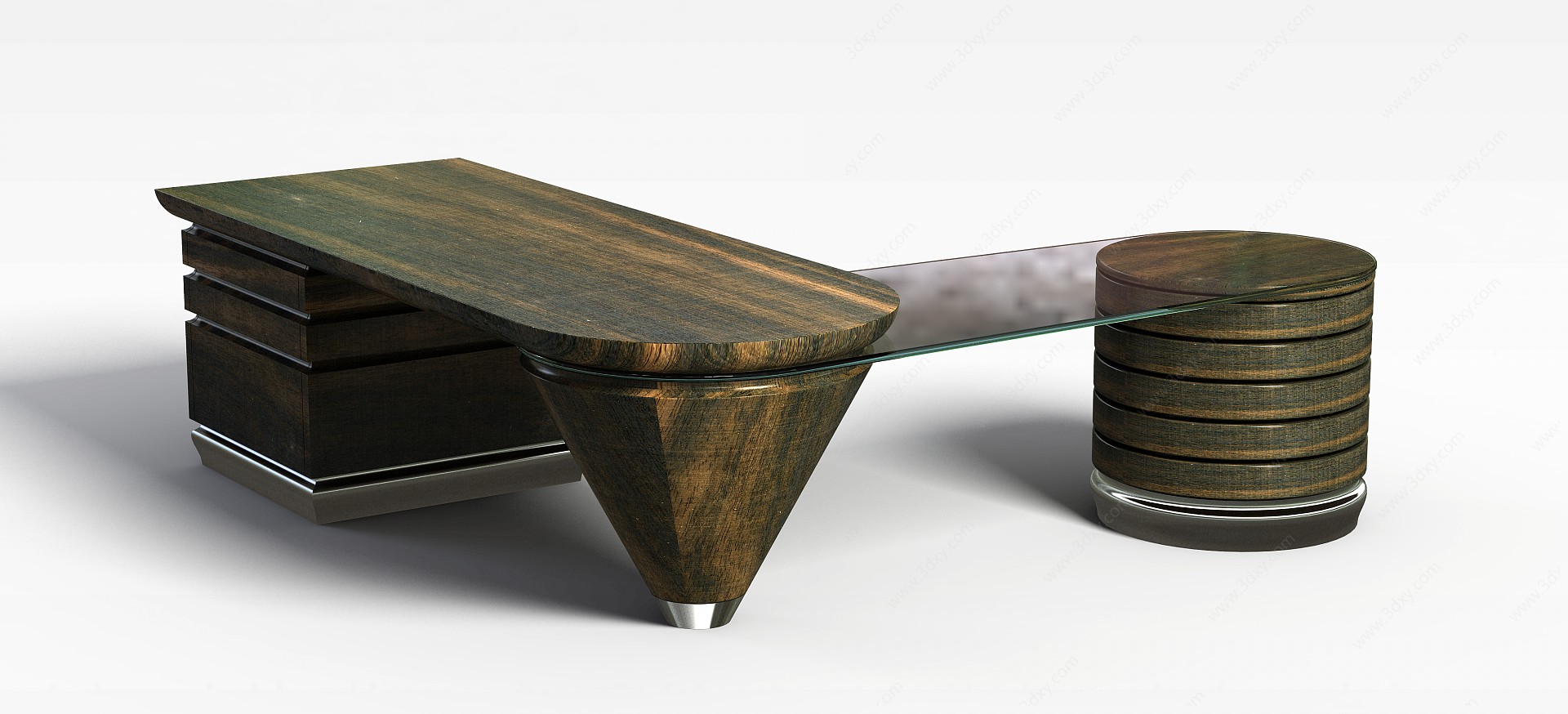 实木创意桌3D模型
