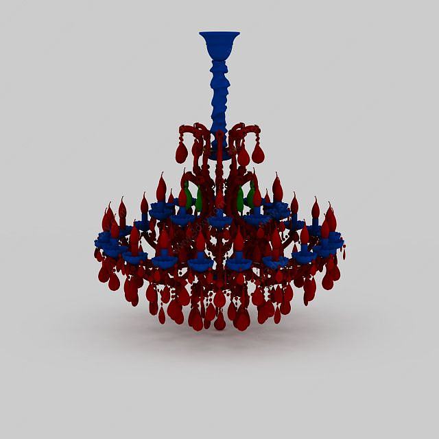 创意水晶吊灯3D模型