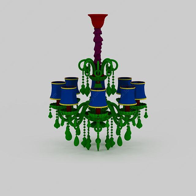 创意水晶吊灯3D模型