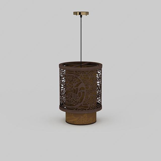仿古中式吊灯3D模型