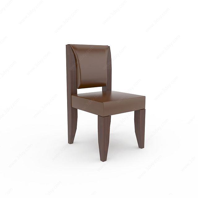 高档实木椅3D模型
