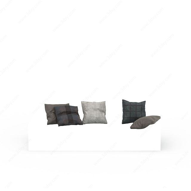 沙发靠背垫3D模型