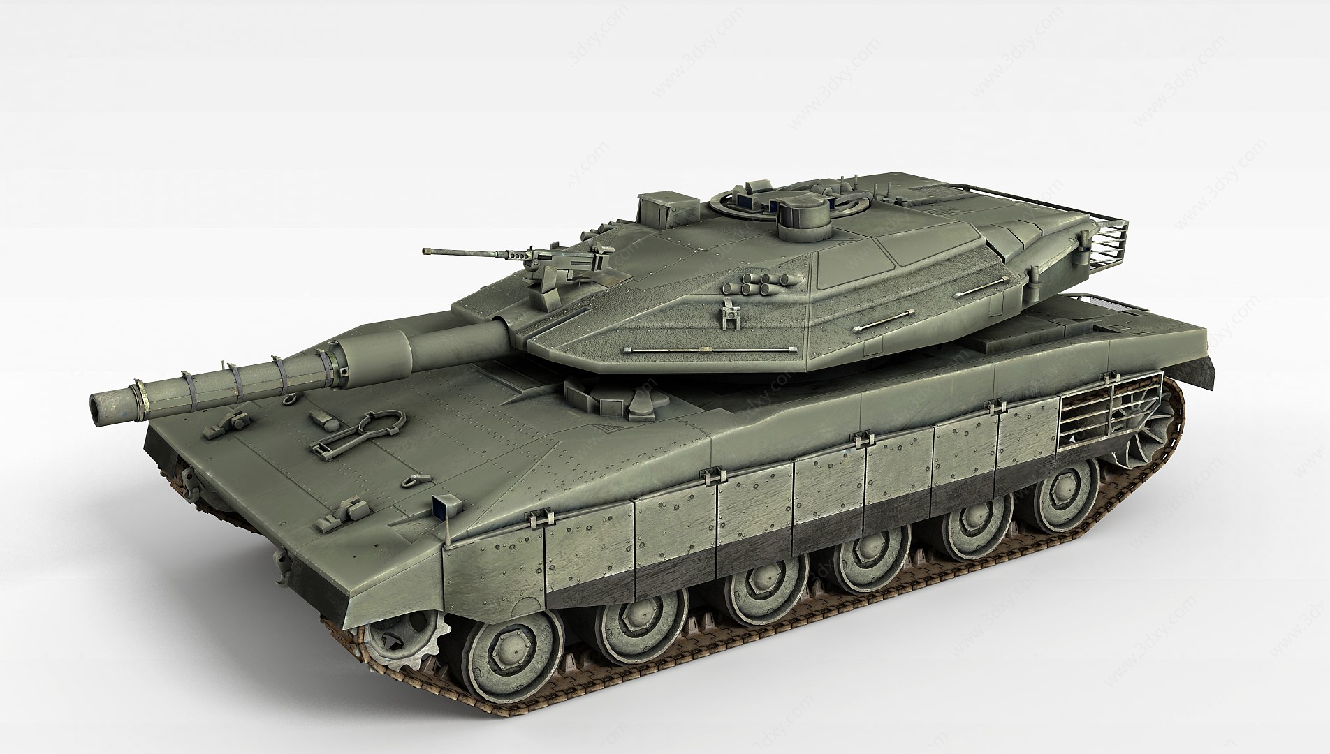 美国T57重型坦克3D模型