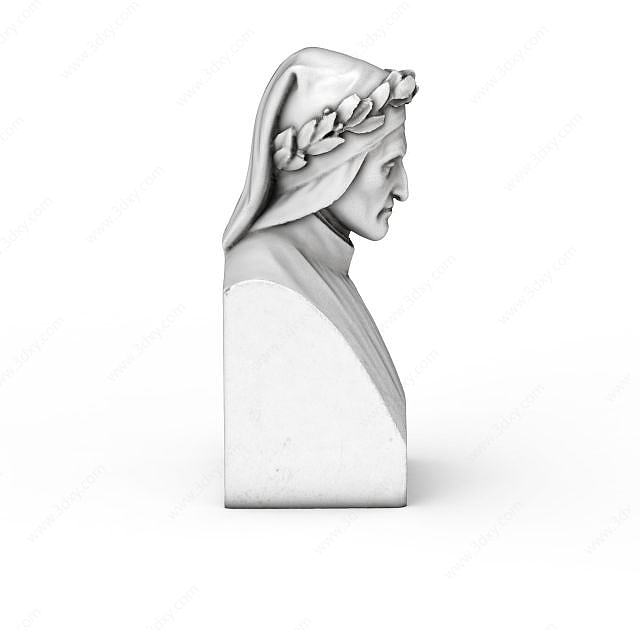 阿利盖利·但丁雕像3D模型