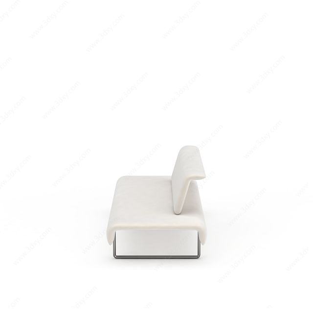 现代白色沙发3D模型