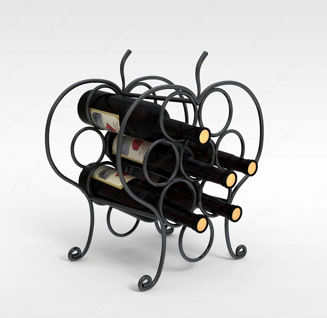 欧洲红酒3D模型