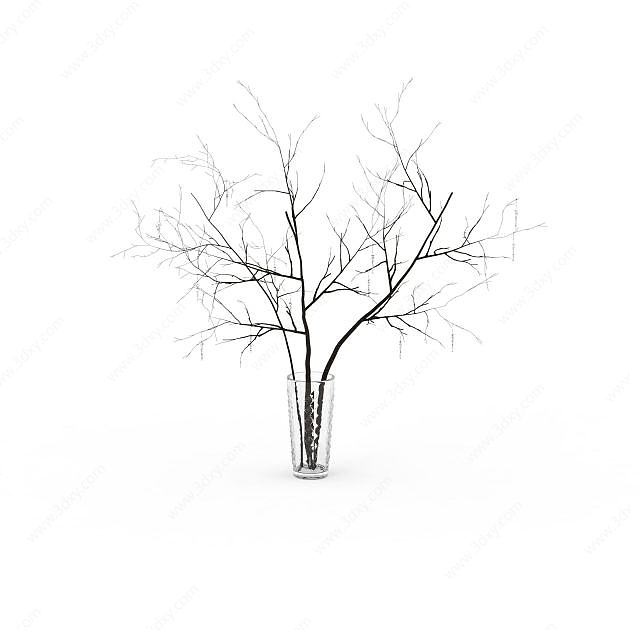 冬天树木3D模型