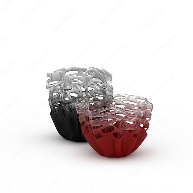 创意玻璃杯3D模型
