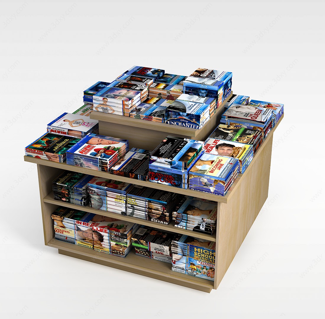 书店书柜3D模型