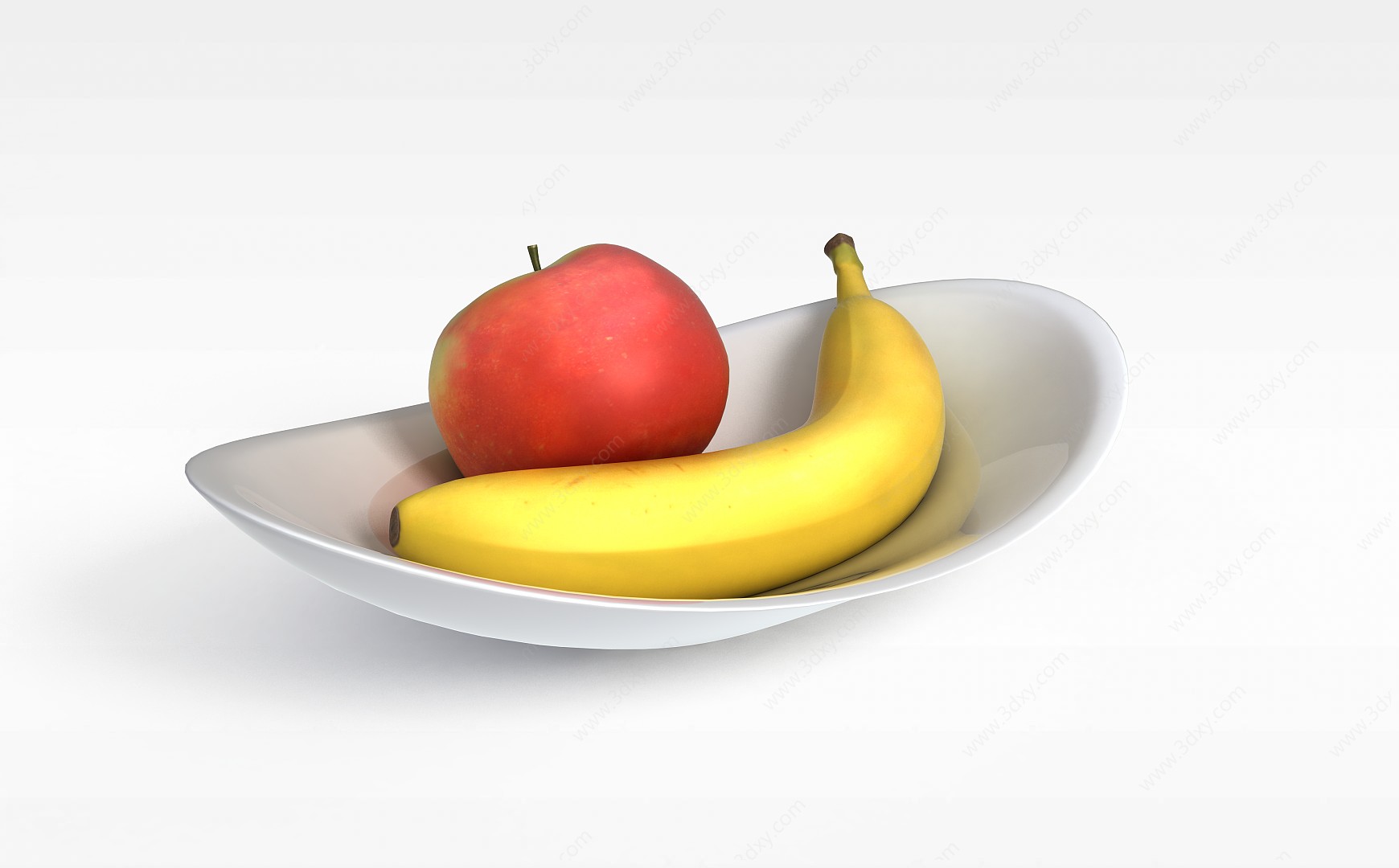 香蕉苹果3D模型