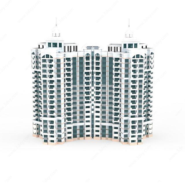 高端住宅楼3D模型