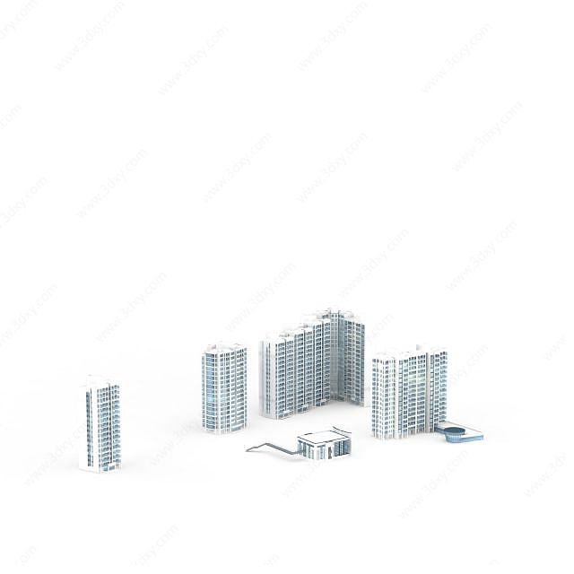 住宅楼群3D模型