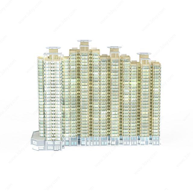 住宅楼群3D模型