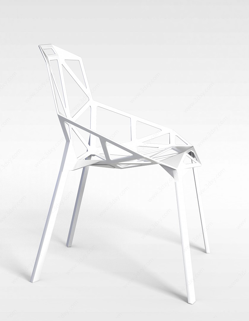 创意塑料椅子3D模型