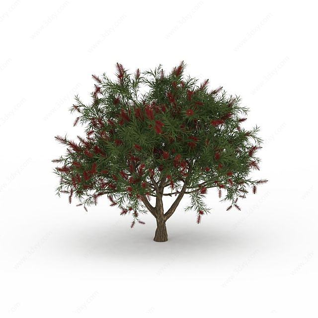 红花景观树3D模型