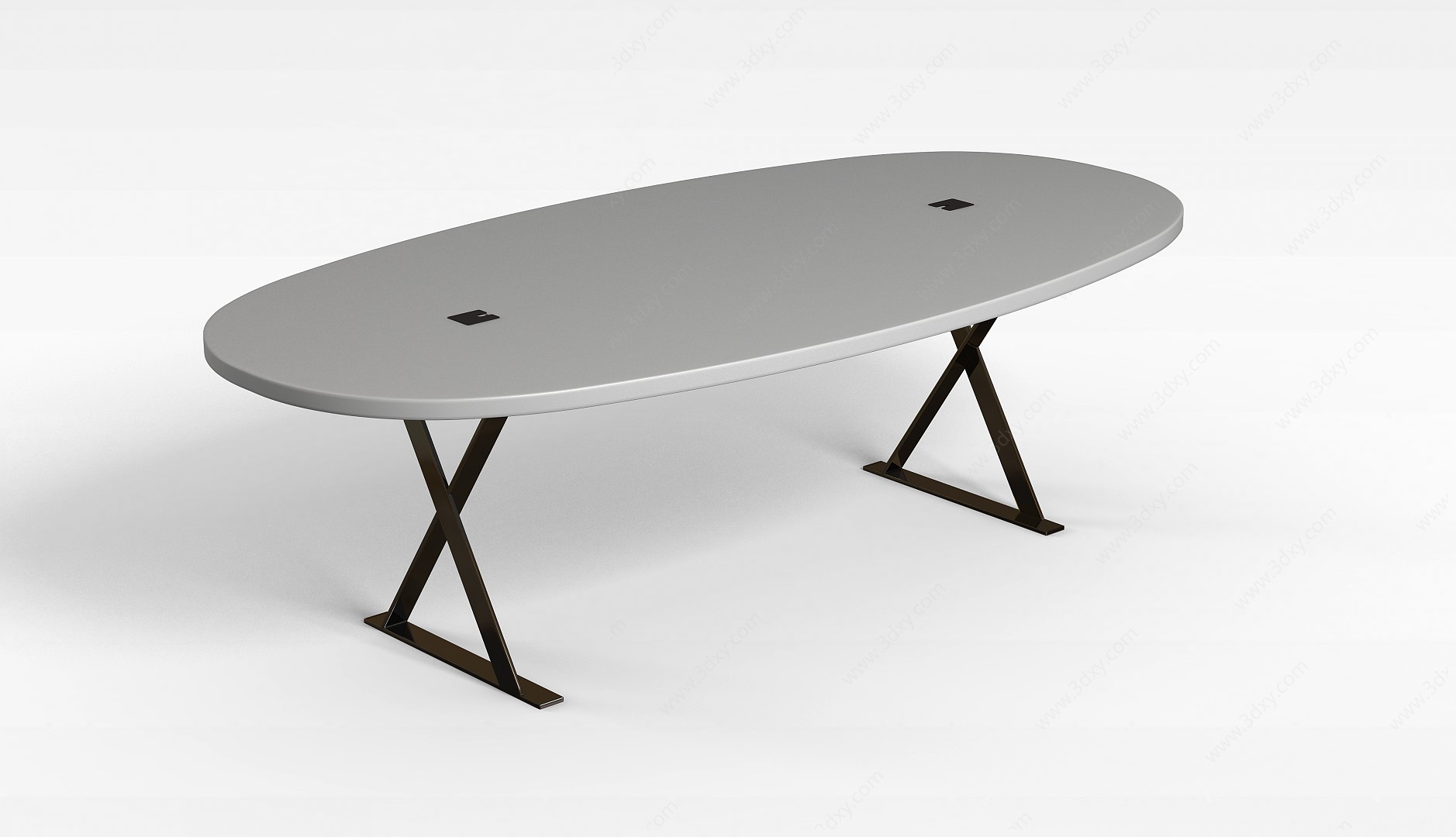 椭圆形桌子3D模型