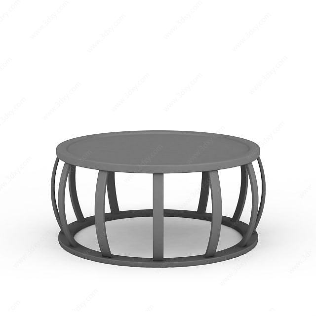 圆形镂空凳子3D模型