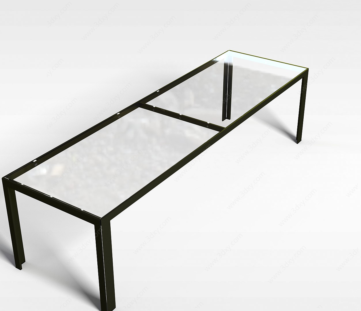 客厅玻璃桌3D模型