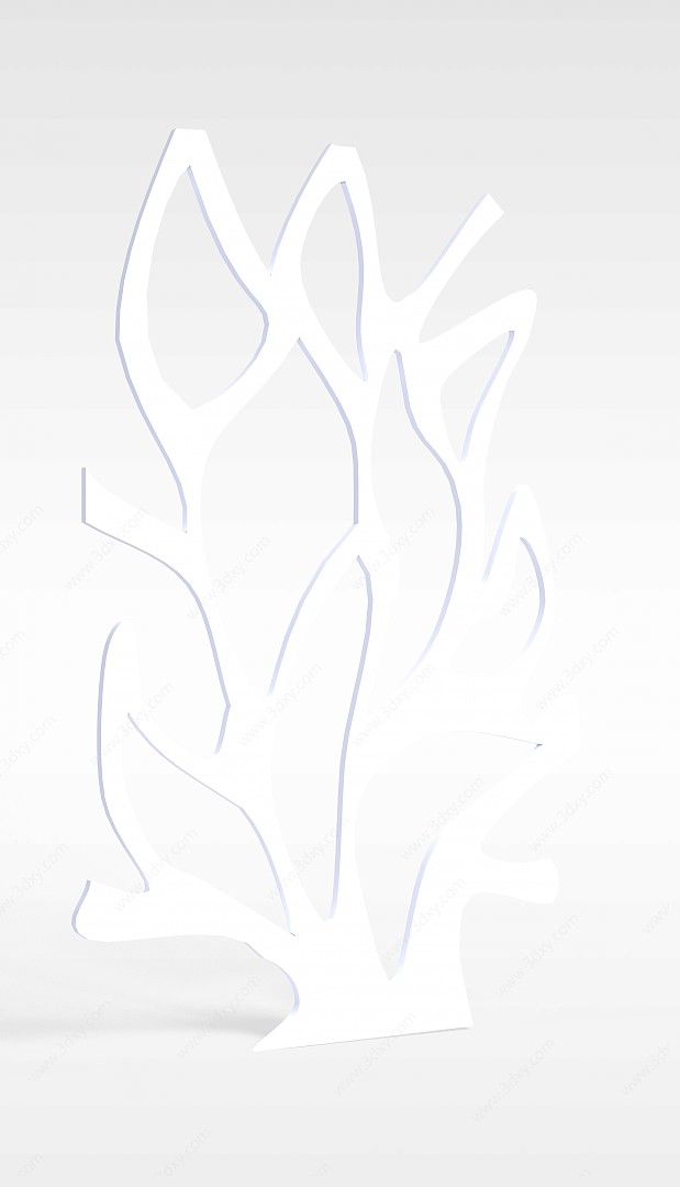 树叶型隔断3D模型