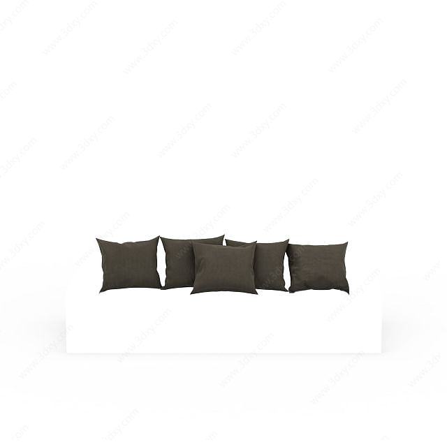 沙发靠枕组合3D模型