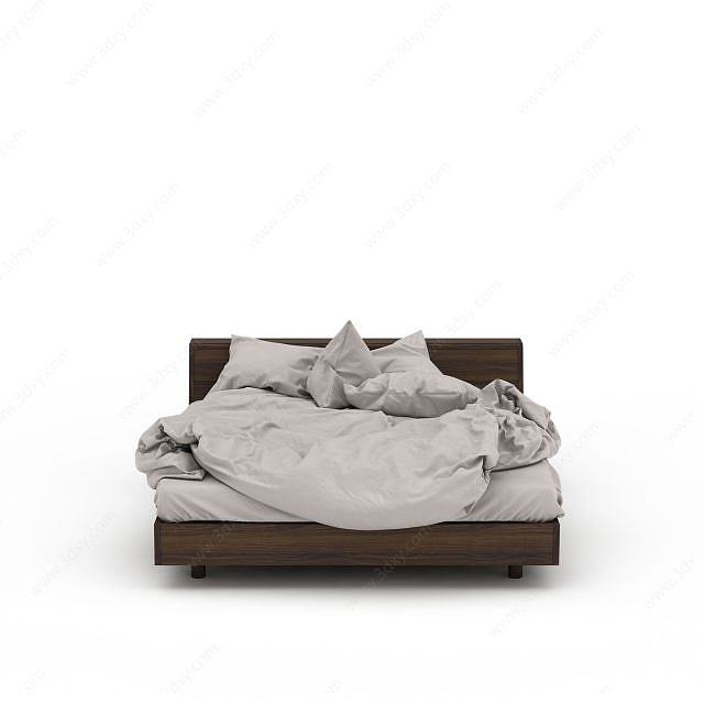 凌乱床单3D模型