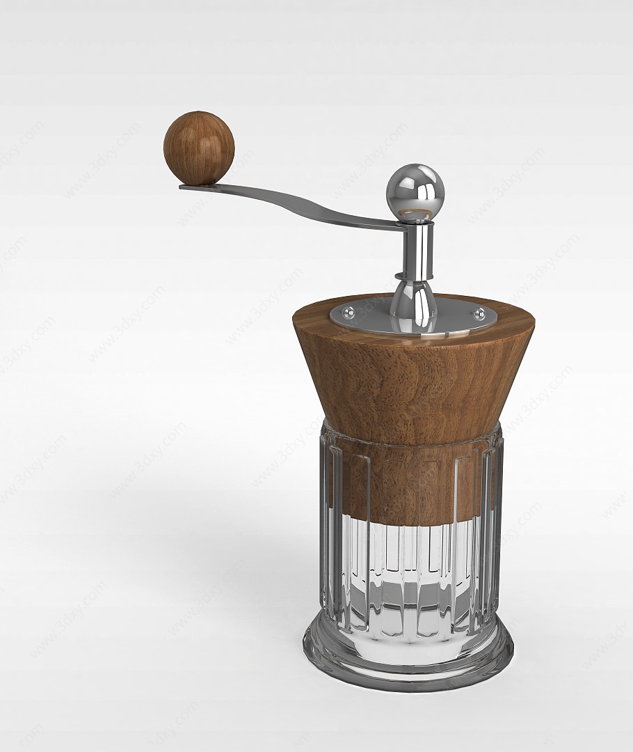 创意手磨咖啡机3D模型
