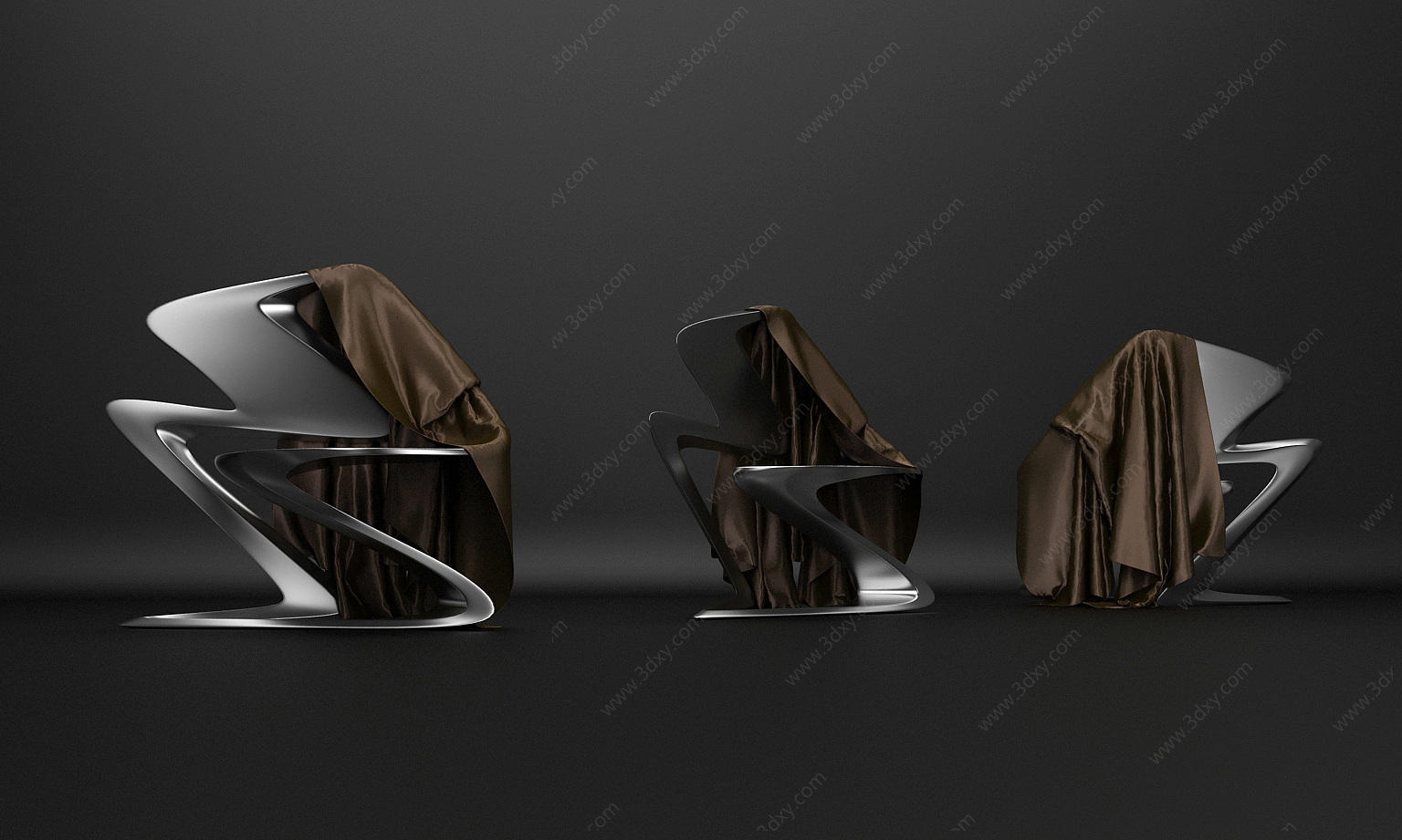 Z形椅子3D模型