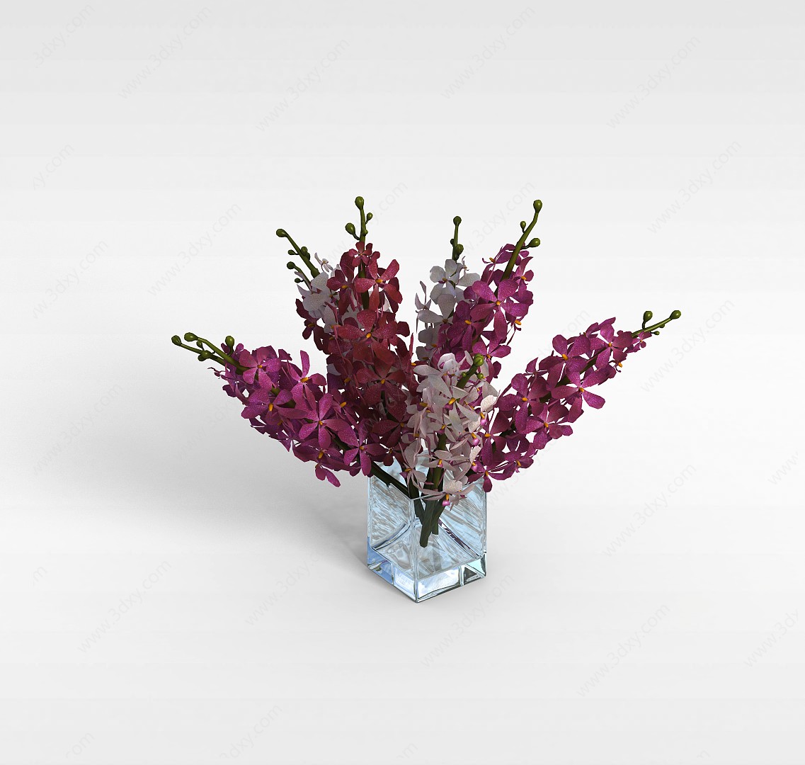 花瓶插花3D模型