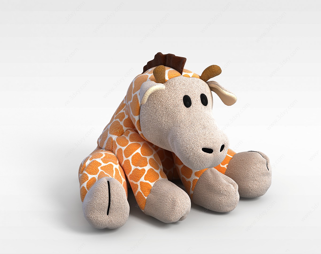 长颈鹿娃娃3D模型