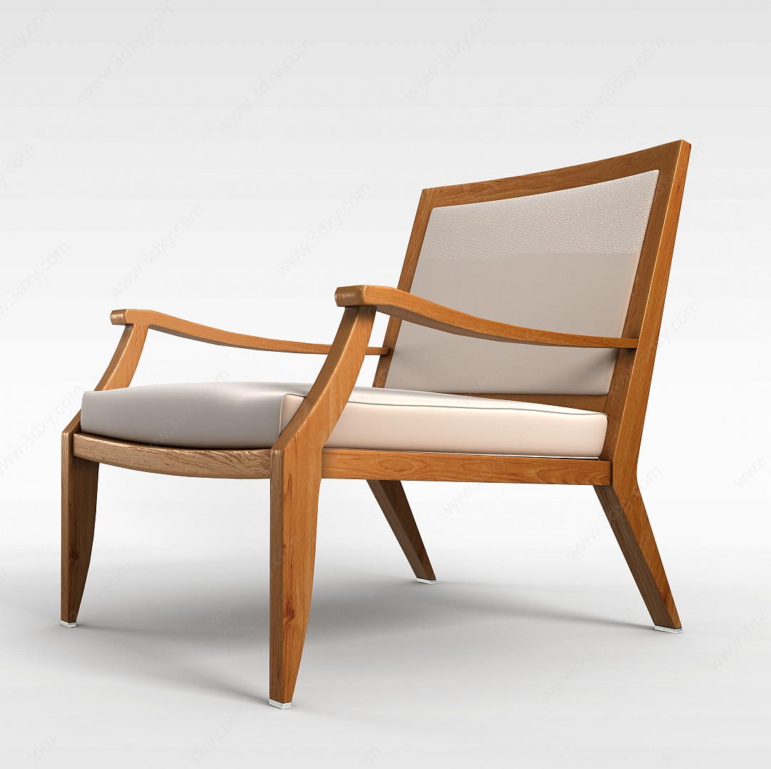 木制椅子3D模型