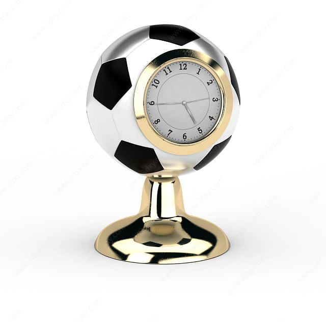 足球钟表3D模型