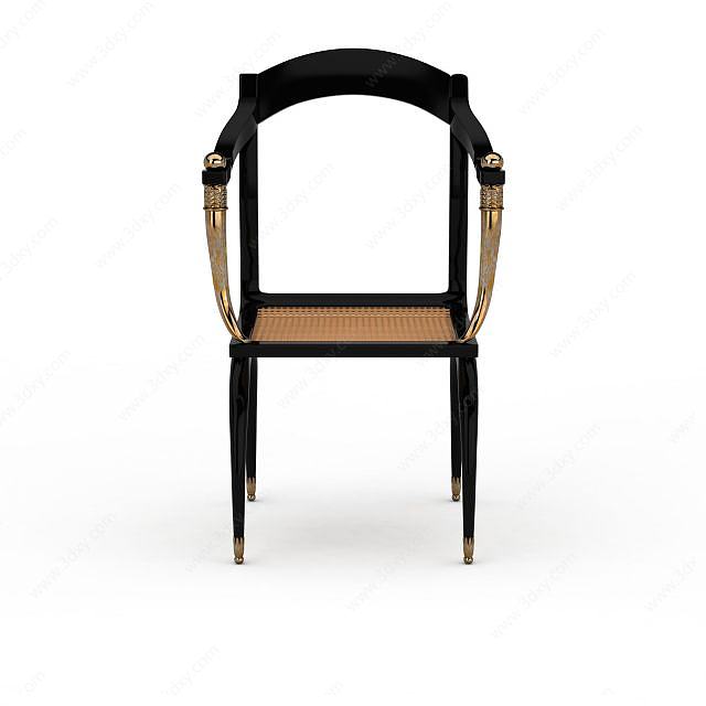 简约复古椅子3D模型