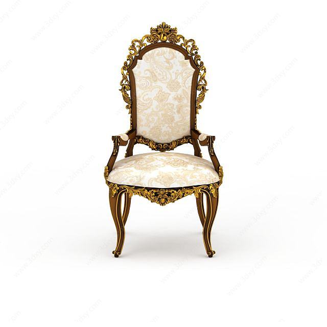 欧式奢华椅子3D模型