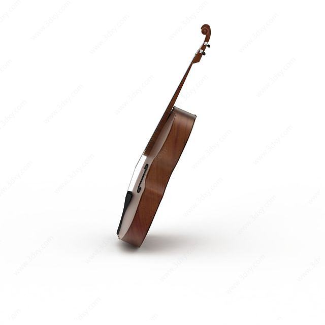 高档小提琴3D模型