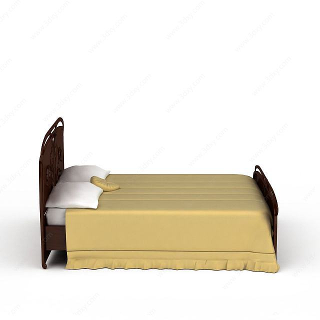 卧室舒适床3D模型