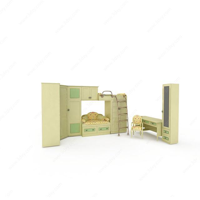 温馨卧室3D模型