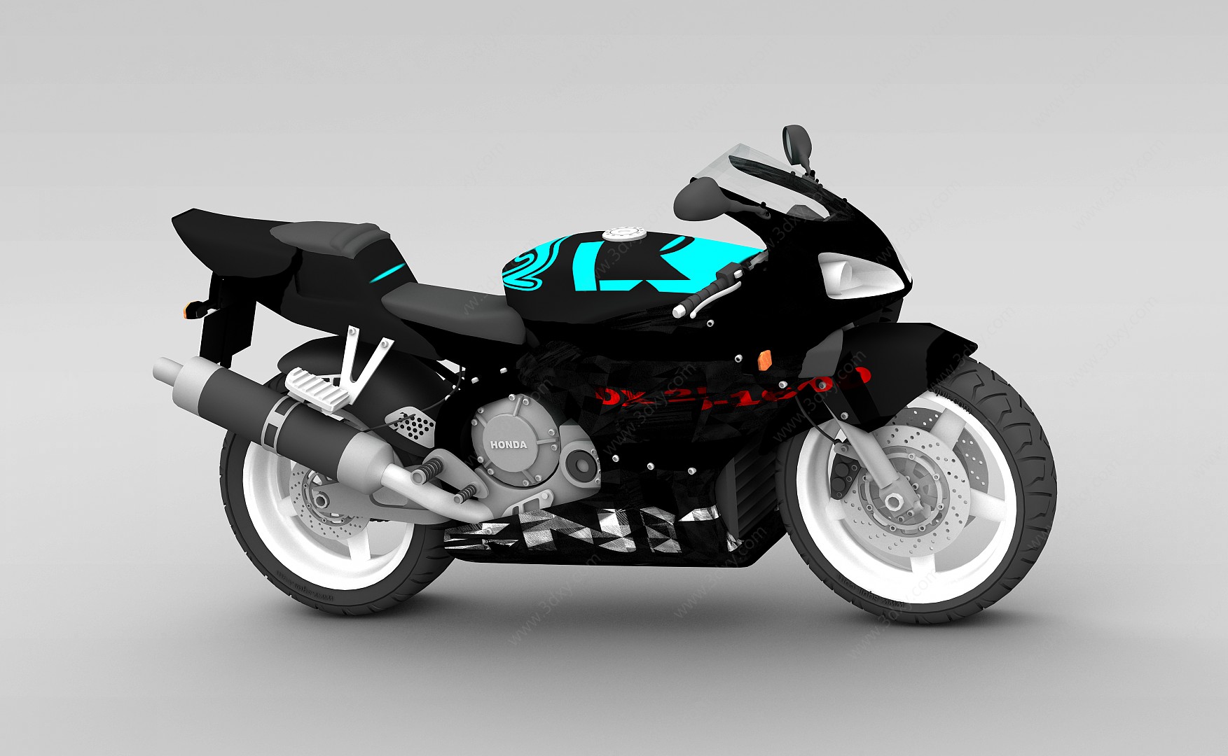 时尚摩托车3D模型