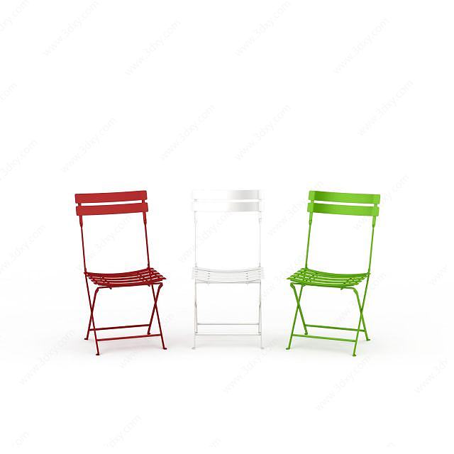 彩色椅子3D模型