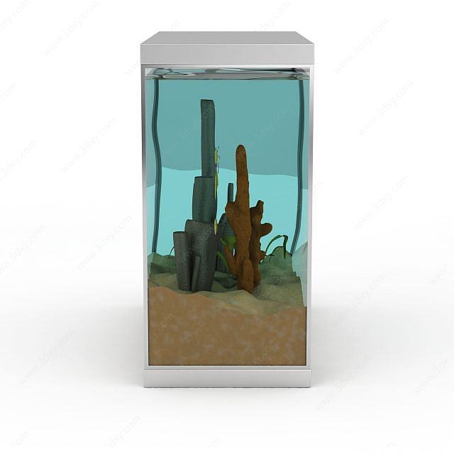 玻璃鱼缸3D模型