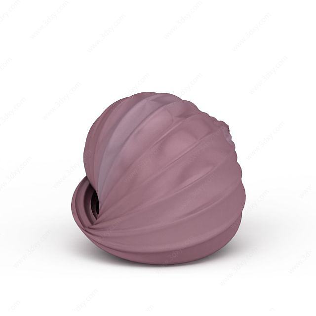 紫色海螺3D模型