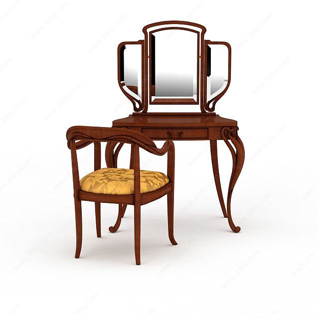 木质椅子3D模型