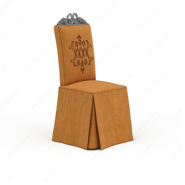 西餐厅椅子3D模型