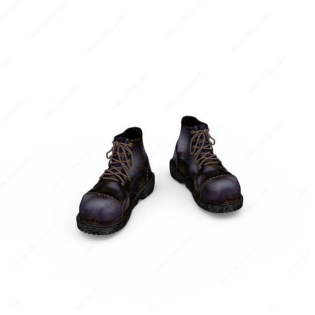 2015新款男士靴子3D模型