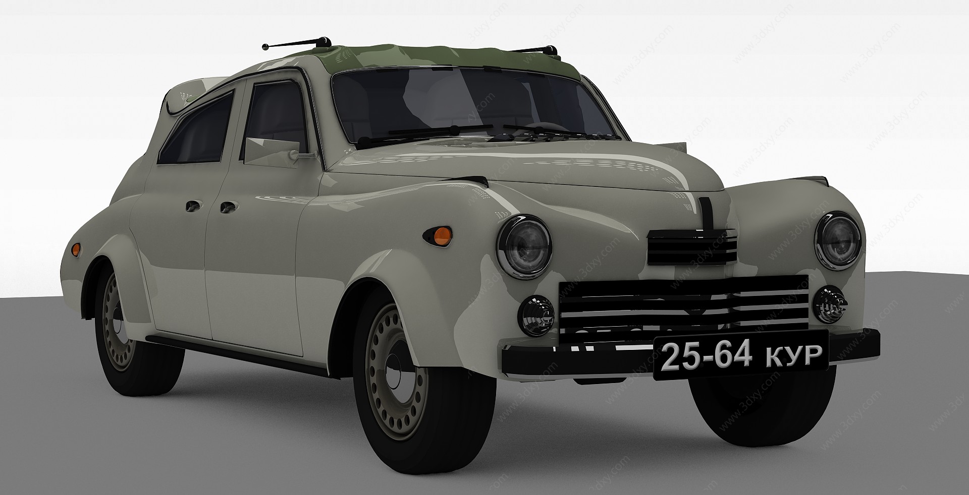 欧美老式汽车3D模型