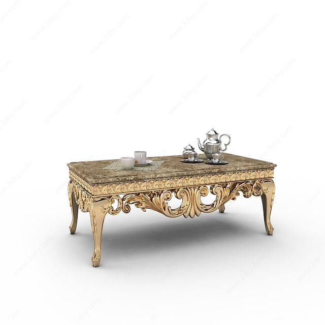 欧式皇宫桌子3D模型
